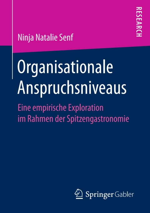 Cover image for book Organisationale Anspruchsniveaus