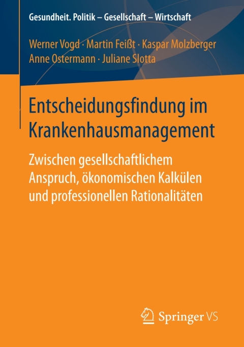 Cover image for book Entscheidungsfindung im Krankenhausmanagement