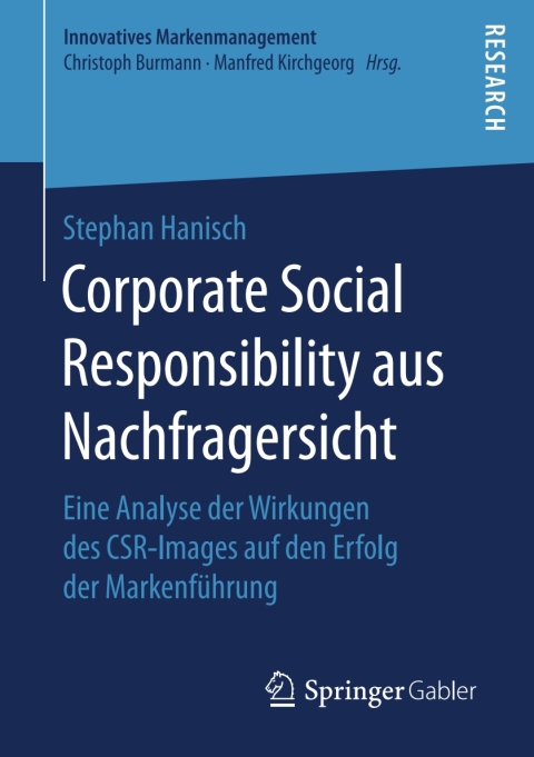 Cover image for book Corporate Social Responsibility aus Nachfragersicht