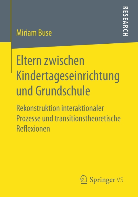 Cover image for book Eltern zwischen Kindertageseinrichtung und Grundschule
