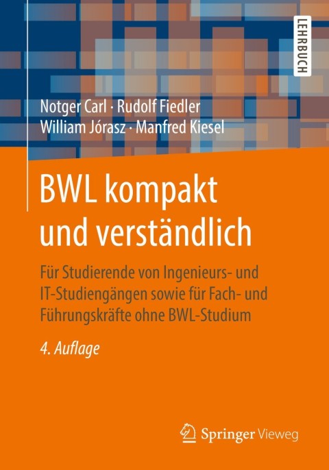 Cover image for book BWL kompakt und verständlich