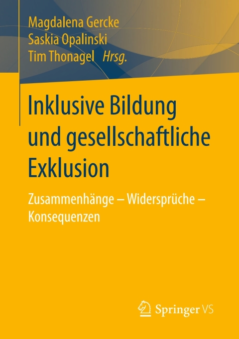 Cover image for book Inklusive Bildung und gesellschaftliche Exklusion