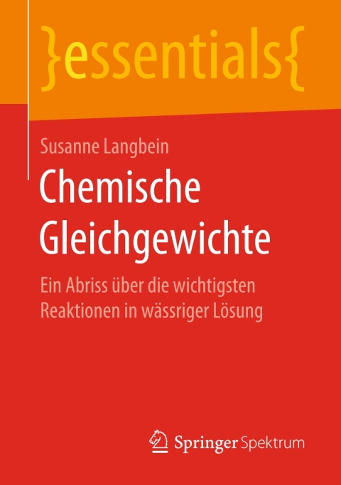 Cover image for book Chemische Gleichgewichte