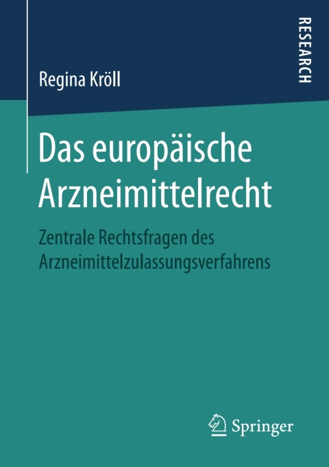 Cover image for book Das europäische Arzneimittelrecht