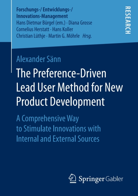 Cover image for book The Preference-Driven Lead User Method for New Product Development