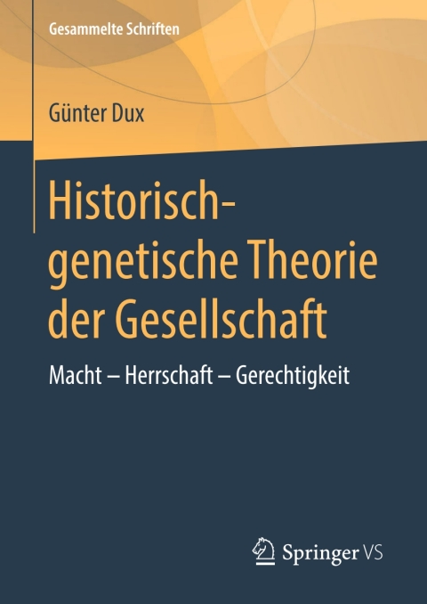 Cover image for book Historisch-genetische Theorie der Gesellschaft