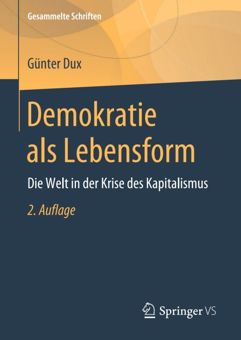 Cover image for book Demokratie als Lebensform