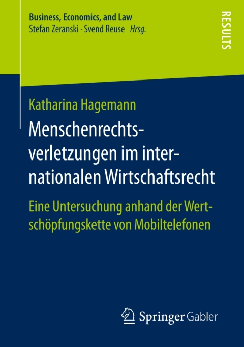 Cover image for book Menschenrechtsverletzungen im internationalen Wirtschaftsrecht