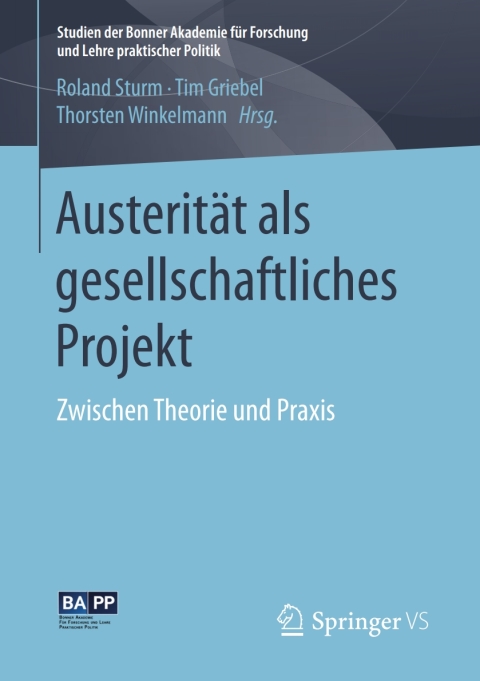 Cover image for book Austerität als gesellschaftliches Projekt