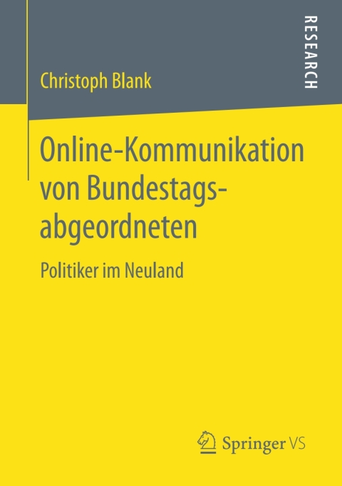 Cover image for book Online-Kommunikation von Bundestagsabgeordneten