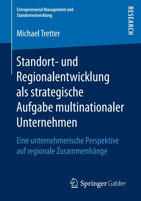 Cover image for book Standort- und Regionalentwicklung als strategische Aufgabe multinationaler Unternehmen