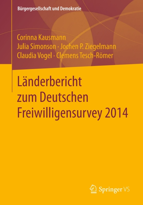 LÃ¤nderbericht zum Deutschen Freiwilligensurvey 2014 