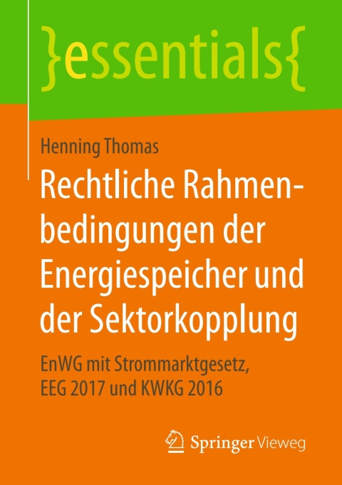 Cover image for book Rechtliche Rahmenbedingungen der Energiespeicher und der Sektorkopplung
