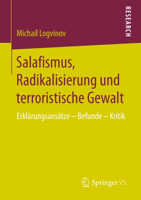 Cover image for book Salafismus, Radikalisierung und terroristische Gewalt