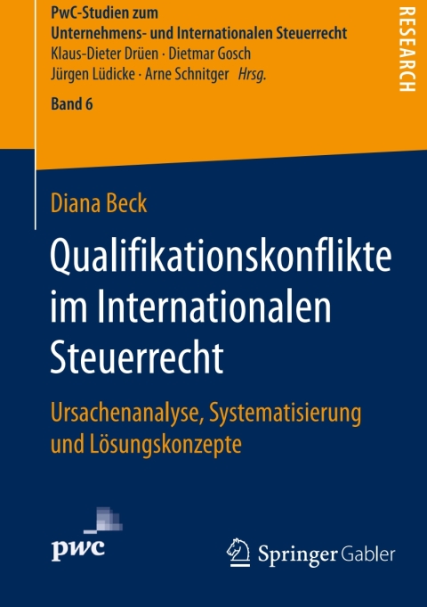 Cover image for book Qualifikationskonflikte im Internationalen Steuerrecht