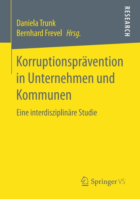 Cover image for book Korruptionsprävention in Unternehmen und Kommunen