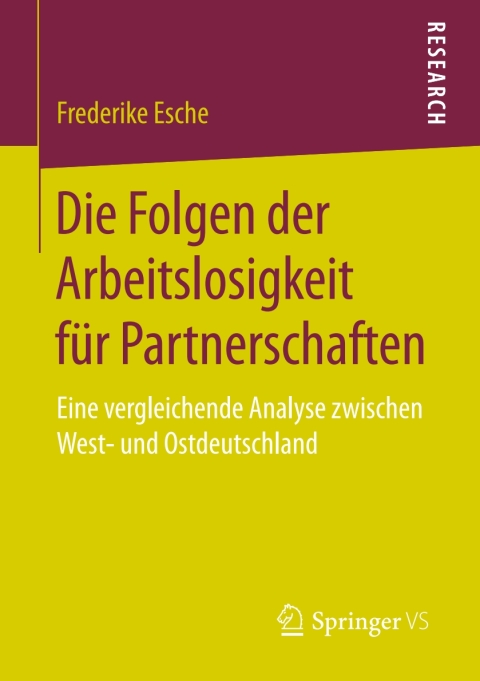 Cover image for book Die Folgen der Arbeitslosigkeit für Partnerschaften