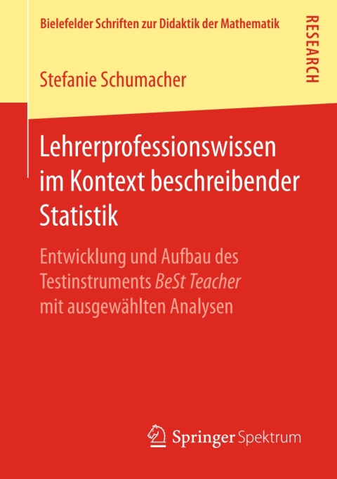 Cover image for book Lehrerprofessionswissen im Kontext beschreibender Statistik