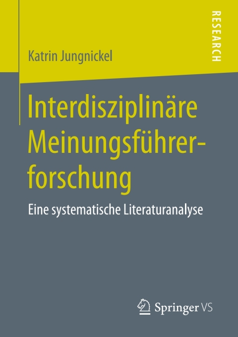 Cover image for book Interdisziplinäre Meinungsführerforschung