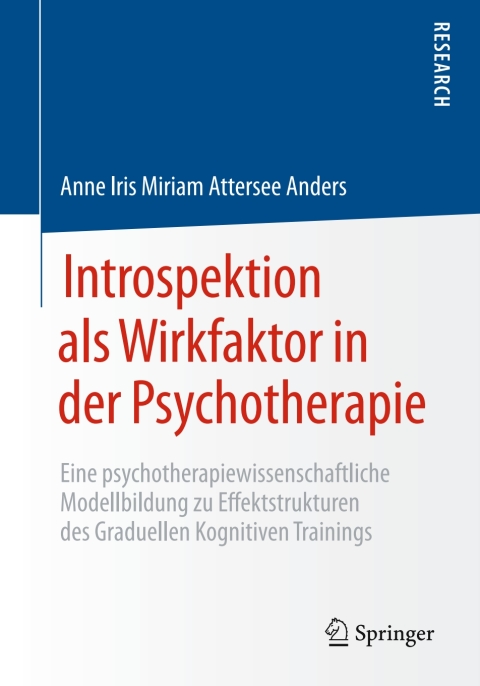 Cover image for book Introspektion als Wirkfaktor in der Psychotherapie