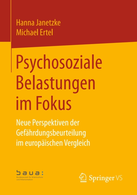 Cover image for book Psychosoziale Belastungen im Fokus