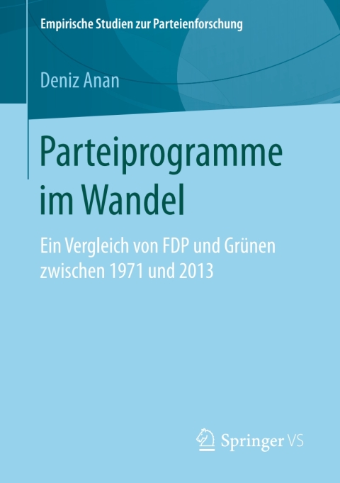 Cover image for book Parteiprogramme im Wandel