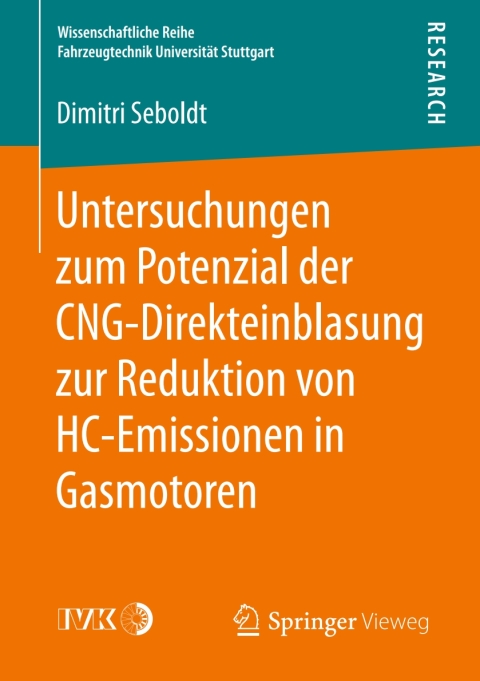 Cover image for book Untersuchungen zum Potenzial der CNG-Direkteinblasung zur Reduktion von HC-Emissionen in Gasmotoren