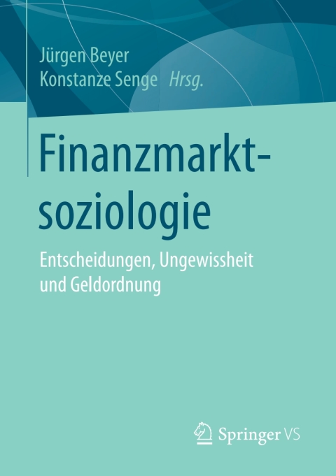 Cover image for book Finanzmarktsoziologie