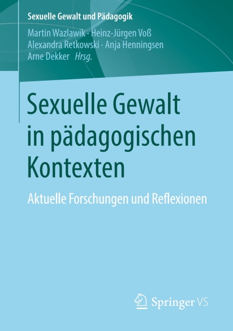 Cover image for book Sexuelle Gewalt in pädagogischen Kontexten