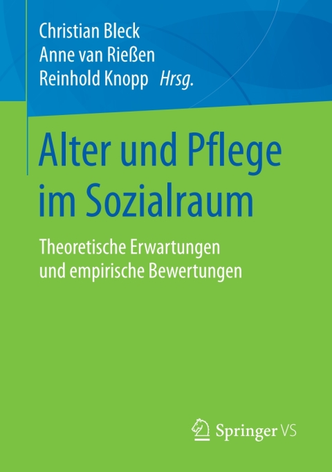 Cover image for book Alter und Pflege im Sozialraum