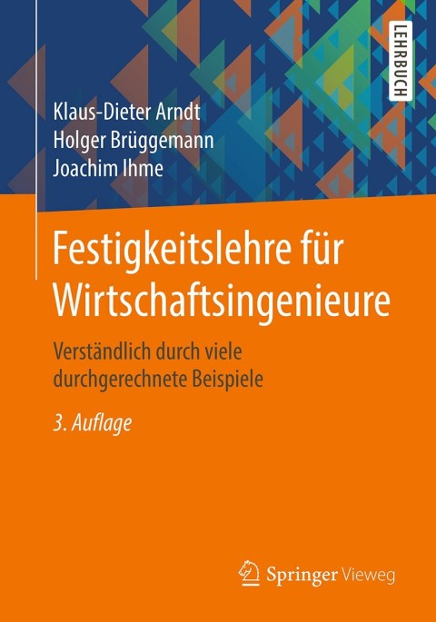 Cover image for book Festigkeitslehre für Wirtschaftsingenieure