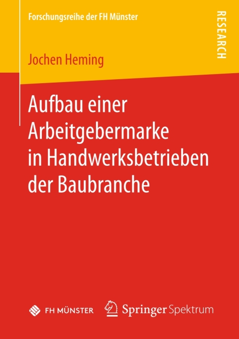 Cover image for book Aufbau einer Arbeitgebermarke in Handwerksbetrieben der Baubranche