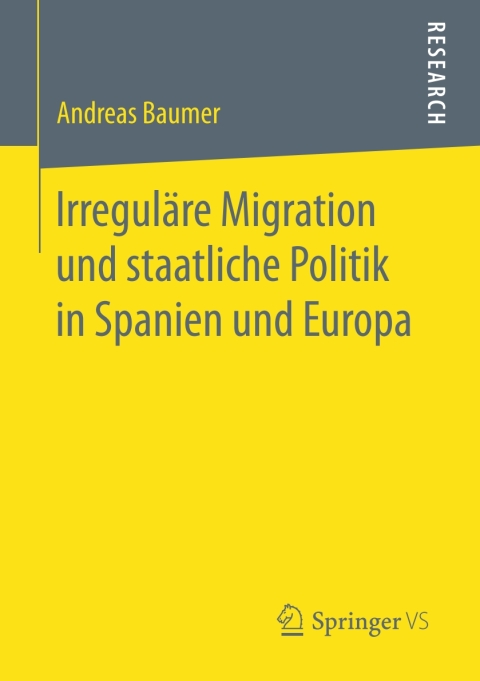 Cover image for book Irreguläre Migration und staatliche Politik in Spanien und Europa