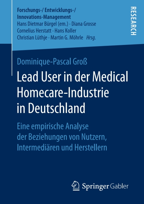 Cover image for book Lead User in der Medical Homecare-Industrie in Deutschland