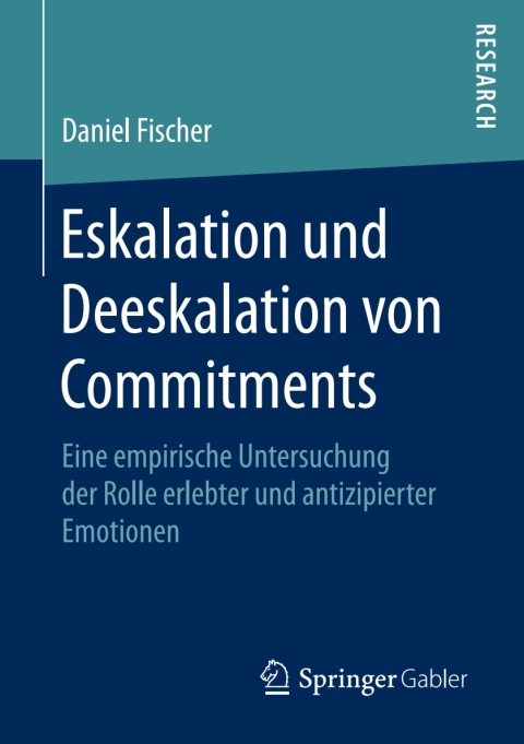 Cover image for book Eskalation und Deeskalation von Commitments