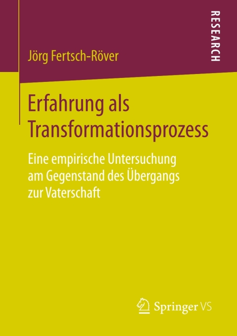 Cover image for book Erfahrung als Transformationsprozess