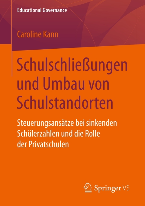 Cover image for book Schulschließungen und Umbau von Schulstandorten