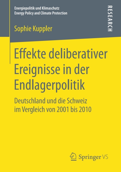 Cover image for book Effekte deliberativer Ereignisse in der Endlagerpolitik