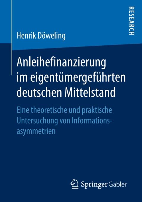 Cover image for book Anleihefinanzierung im eigentümergeführten deutschen Mittelstand