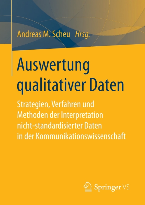 Cover image for book Auswertung qualitativer Daten