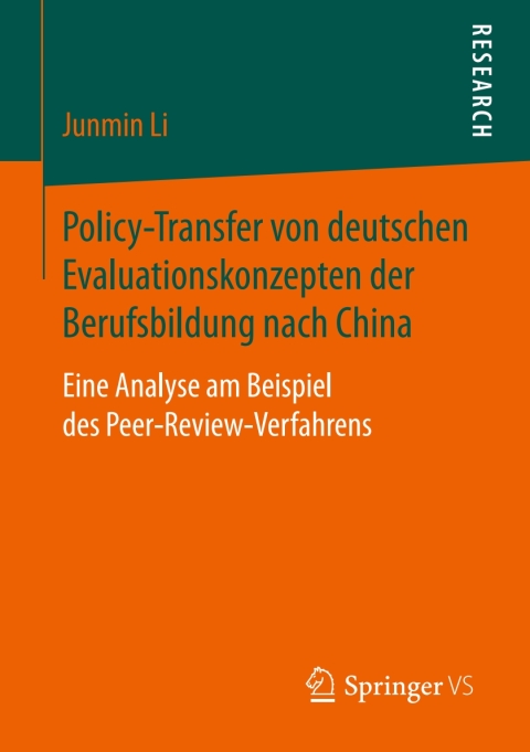 Cover image for book Policy-Transfer von deutschen Evaluationskonzepten der Berufsbildung nach China
