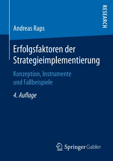Cover image for book Erfolgsfaktoren der Strategieimplementierung