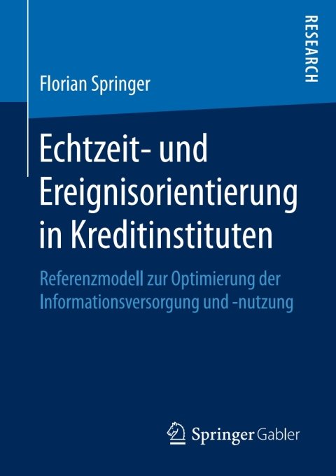 Cover image for book Echtzeit- und Ereignisorientierung in Kreditinstituten