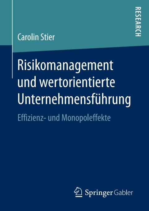 Cover image for book Risikomanagement und wertorientierte Unternehmensführung
