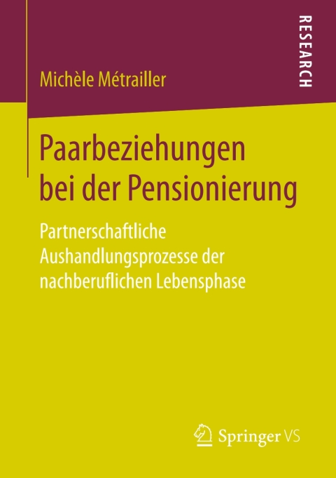 Cover image for book Paarbeziehungen bei der Pensionierung