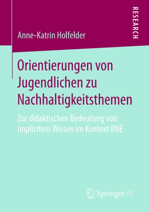 Cover image for book Orientierungen von Jugendlichen zu Nachhaltigkeitsthemen
