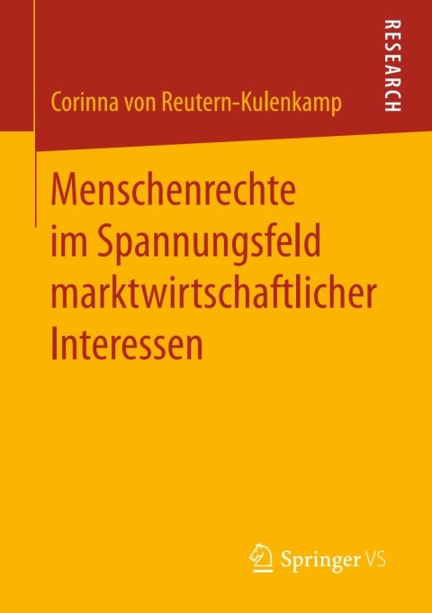Cover image for book Menschenrechte im Spannungsfeld marktwirtschaftlicher Interessen