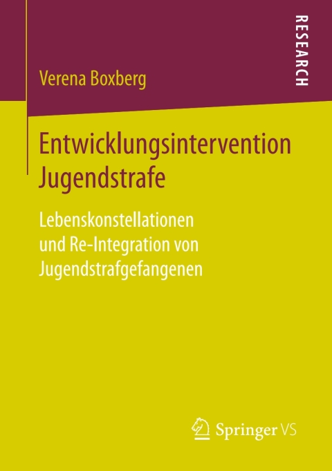Cover image for book Entwicklungsintervention Jugendstrafe