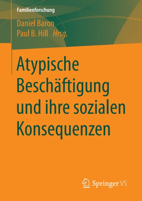 Cover image for book Atypische Beschäftigung und ihre sozialen Konsequenzen