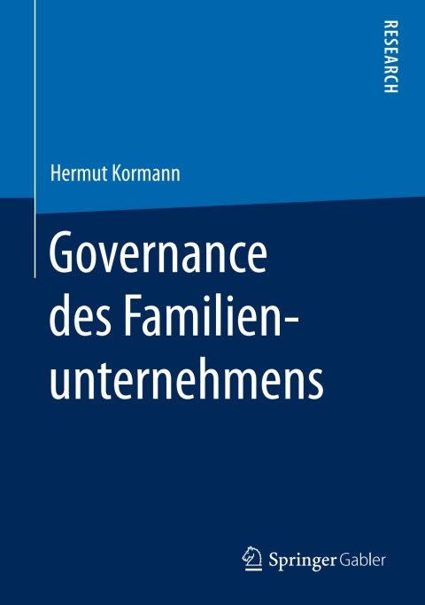 Cover image for book Governance des Familienunternehmens